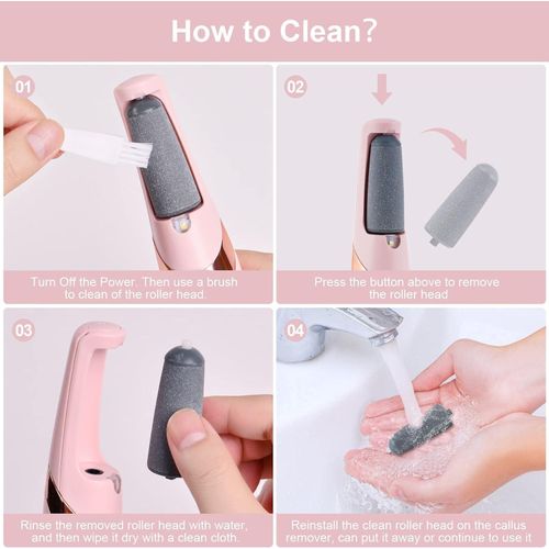 Flawless Electric Foot Grinder Roller Pedicure Tool Rechargeable Foot Care Tool Exfoliating Scrub To Remove Dead Skin Pedicure Tool