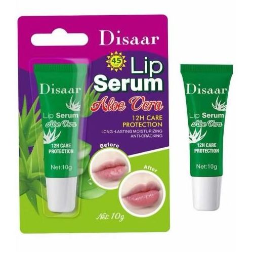 Disaar Lip Serum - Ultimate 12H Care & Protection - Natural Ingredients -Long-Lasting Moisturizing & Sun Protection - Aloe Vera