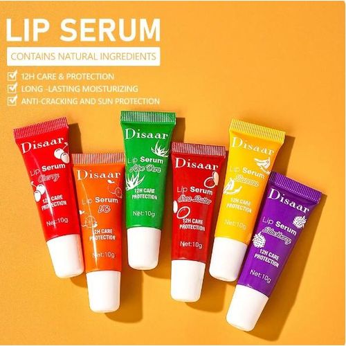 Disaar Lip Serum - Ultimate 12H Care & Protection - Natural Ingredients -Long-Lasting Moisturizing & Sun Protection - Aloe Vera