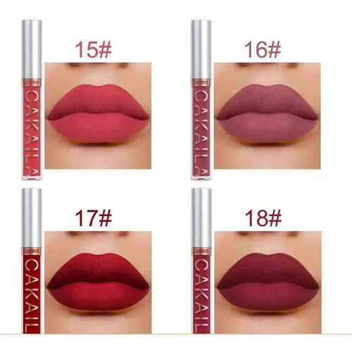 0cean 6Pcs Matte Liquid Lipstick Set Lip Stain Makeup, 24 Hour Long Lasting Waterproof Dark Red Matte Matt Lipsticks Sets For Women