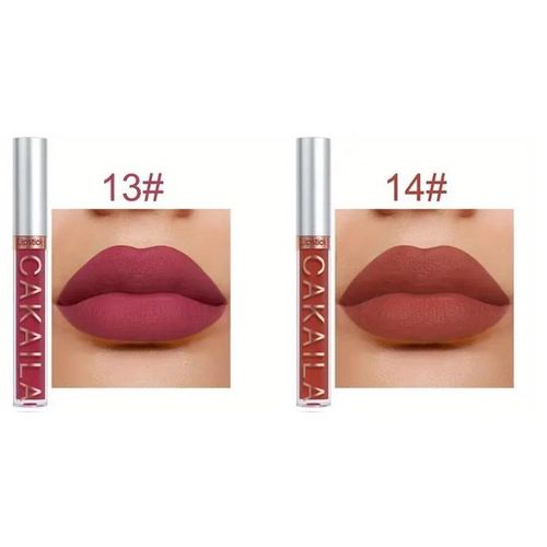 0cean 6Pcs Matte Liquid Lipstick Set Lip Stain Makeup, 24 Hour Long Lasting Waterproof Dark Red Matte Matt Lipsticks Sets For Women