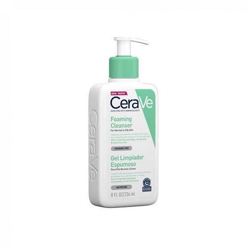 Cerave Foaming Cleanser Normal to Oily Skin, Age 12+ -  236ml