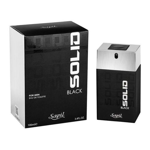 Sapil  solid Black for Men Long-lasting, enticing scent