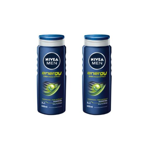 NIVEA Shower Energy Fresh Fresh Male 500ml 2PACK