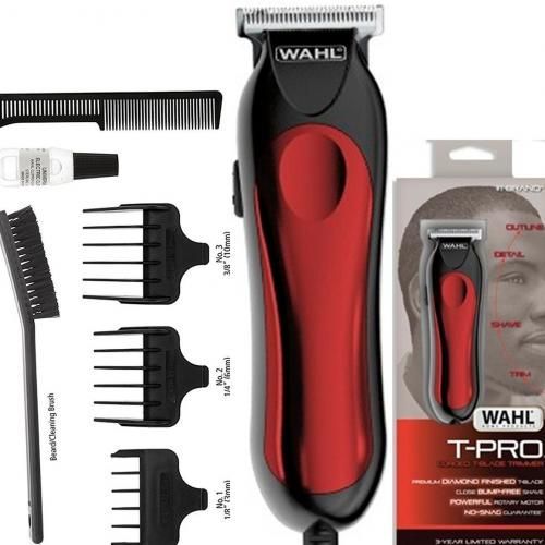 Wahl Clipper T-Pro Corded Trimmer - Red