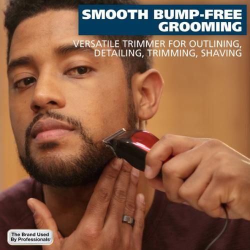 Wahl Clipper T-Pro Corded Trimmer - Red