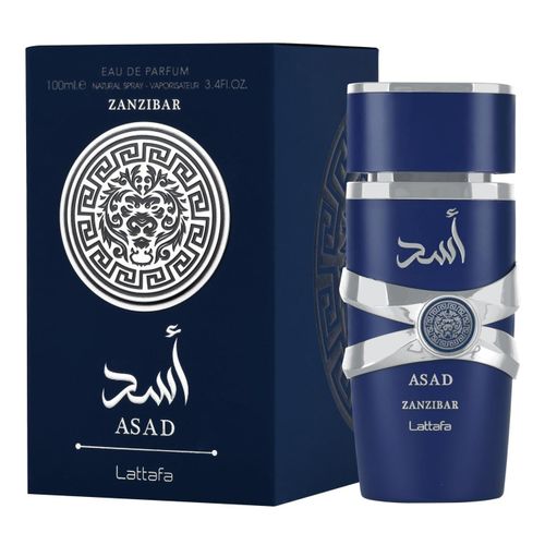 Lattafa  Asad Zanzibar for Men Eau de Parfum Spray. 3.4 Ounce