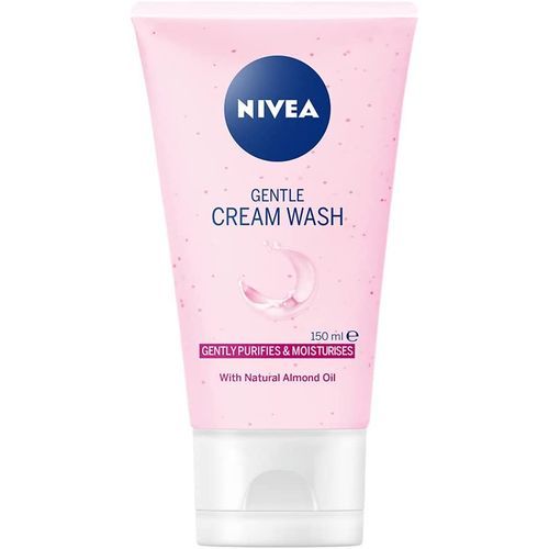 NIVEA Gentle Face Wash For Dry & Sensitive Skin Sensitive Exfoliating Face Wash, With Almond Oil 150ml