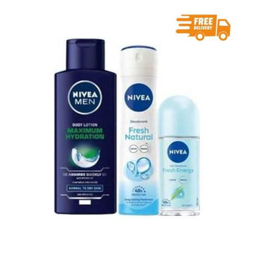 NIVEA Essentials Revitalizing For Men Body Cream  400ml - 2Pack