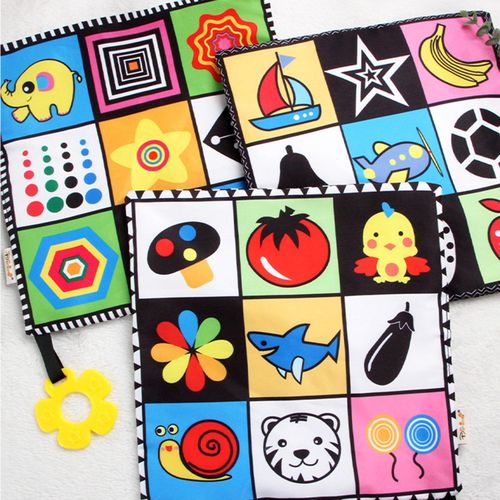 3 Baby Soothing Towel With Teether Animal Patterns