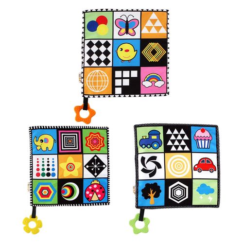 3 Baby Soothing Towel With Teether Animal Patterns