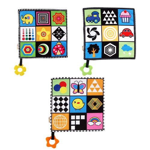 3 Baby Soothing Towel With Teether Animal Patterns