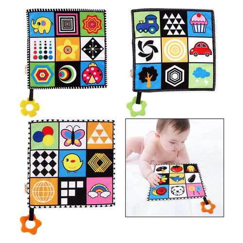 3 Baby Soothing Towel With Teether Animal Patterns