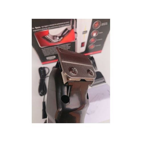 Geemy Rechargeable Cordless Shaving Machine With Battery Indicator-GM-6018 - White, Black