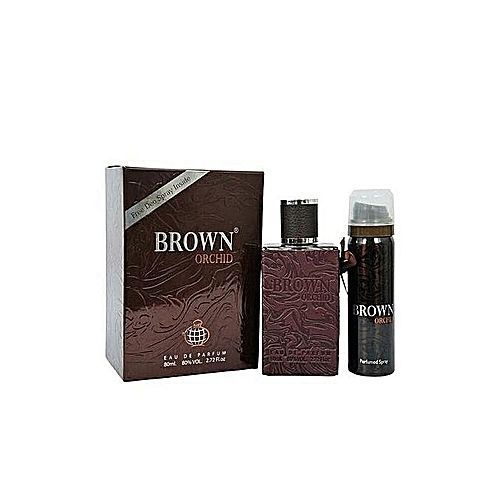 Brown Orchid Abundle Of Eau De Parfum And Spray For Men - 80ml