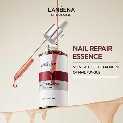 Lanbena Nail Repair Essence Serum Fungal Nail Treatment Remove Onychomycosis Toe Nourishing Brighten Hand Foot Skin Care 12ml