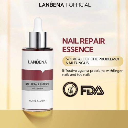 Lanbena Nail Treatment Nail Care Serum Protect Nail from Damage Fingernail and Toenail Repair for Curing Athlete's Foot and Prevent Nail from Infection Discoloured & Damaged Nails(15ml)