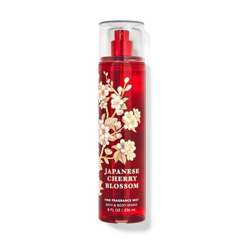 Bath & Body Works Japanese Cherry Blossom Body Mist 236Ml-Red