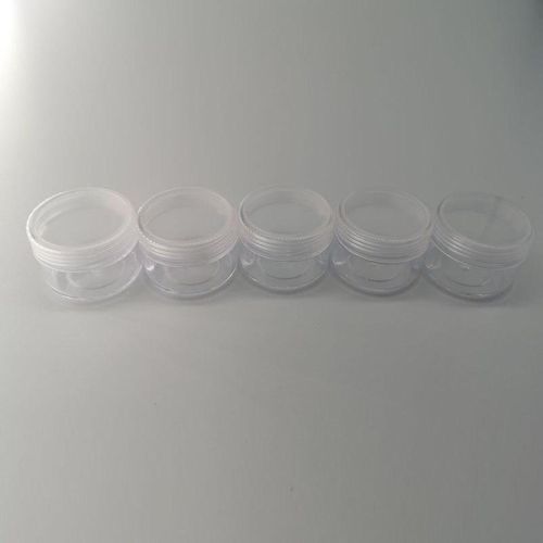 5pcs/lot 2g 3g 5g 10g 15g 20g Plastic Empty Clear Cosmetic Jars Makeup Container Lip Balm Lotion Bottles Vials Cream Pot Gel Box
