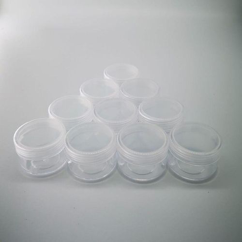 5pcs/lot 2g 3g 5g 10g 15g 20g Plastic Empty Clear Cosmetic Jars Makeup Container Lip Balm Lotion Bottles Vials Cream Pot Gel Box