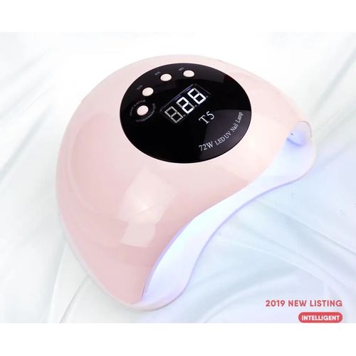UV Lamp LED Nail Polish Dryer Lamp Gel Machine For Manicure & Pedicure With Infrared Sensor -Pink