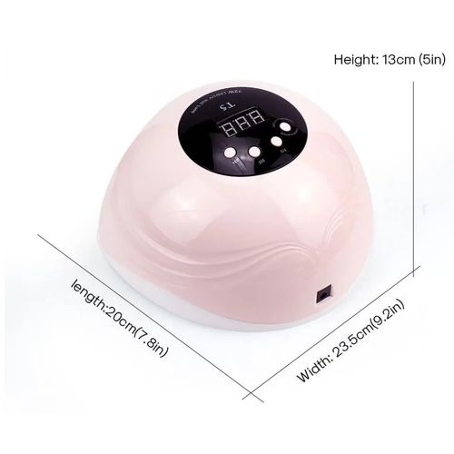 UV Lamp LED Nail Polish Dryer Lamp Gel Machine For Manicure & Pedicure With Infrared Sensor -Pink