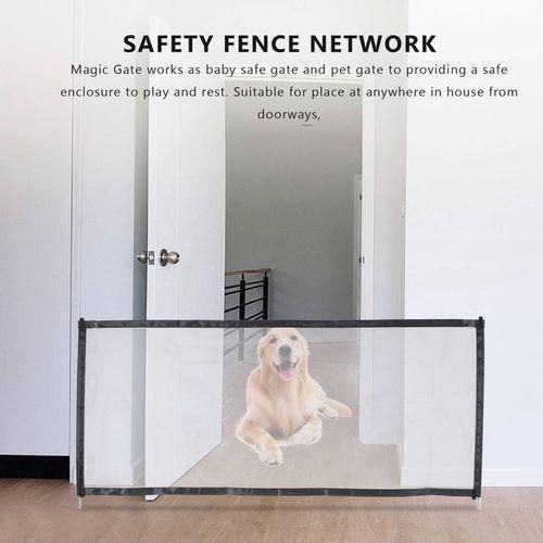 Magic Gate Portable Folding Mesh Baby Safety Fencing Gate Protection