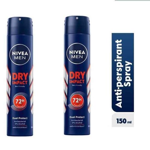 NIVEA Deo Spray Dry Impact Male 150ml 2PACK