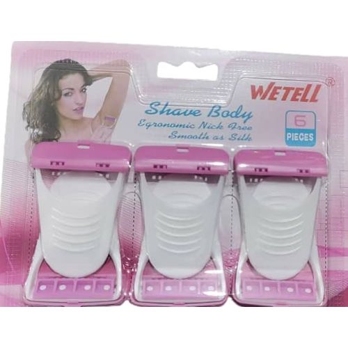 3 Pieces Of Good Classic Shaver Razor For Shaving The Whole Body - White And Pink