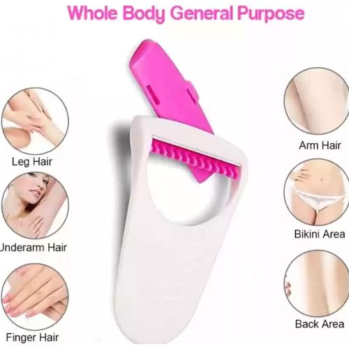 3 Pieces Of Good Classic Shaver Razor For Shaving The Whole Body - White And Pink