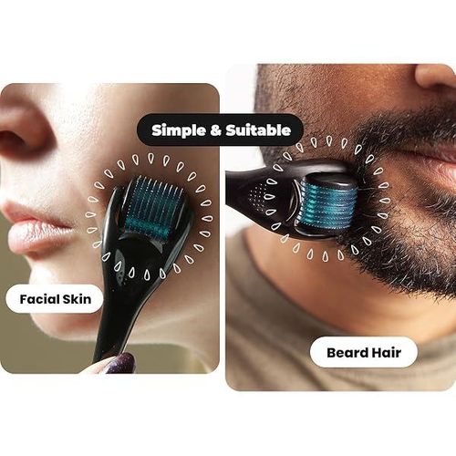 Derma Roller For Beard & Hair Growth - Purple
