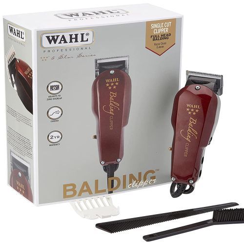 Wahl Balding Professional Electric Shavers Hair Shaving Machine- Black,Maroon