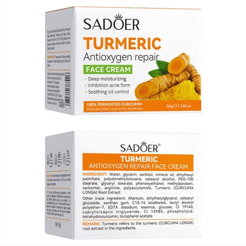 Veet Sadoer 2 in 1, Tumeric Soap + Tumeric Soap, Anti Acnes, Face Brightening Turmeric Soap and Turmeric Serum