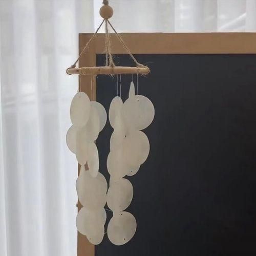 Wooden Windchimes Baby Crib Mobile Shell Wind Chimes For Window Office