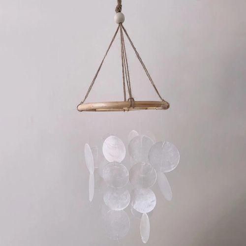 Wooden Windchimes Baby Crib Mobile Shell Wind Chimes For Window Office