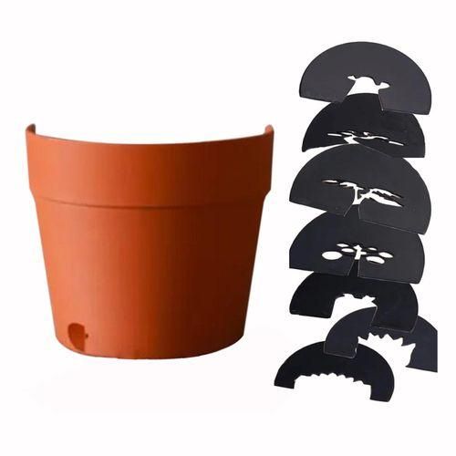 Projector Lamp Whimsical Garden Projection Lamp for Plant Pots Brown