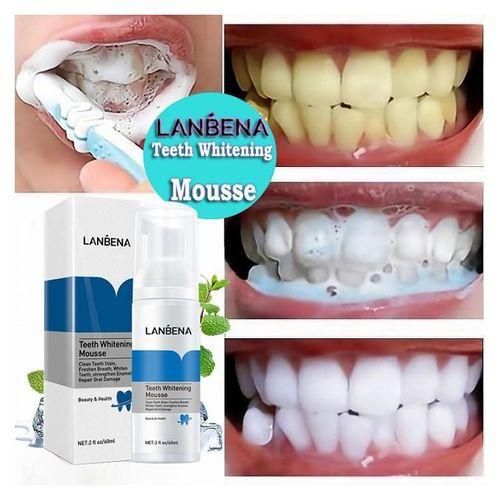 Lanbena Teeth Whitening Foam Mousse Whitening Teeth Stain Tooth & - Clean Freshen Breath, Whiten Teeth