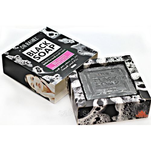 Dr. Rashel Cleansing Black Soap with Collagen and Charcoal, 100g