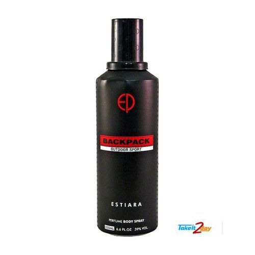 Back Pack Out Door Sport Deodorant Body Spray For Men 200ml - Black,Red.