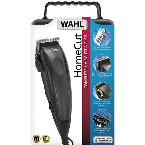 Wahl Home Cut Complete Hair Cutting Kit-18 Pcs Electric Shaver-Black