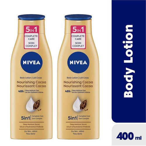NIVEA Body Lotion Nourising Cocoa Milk 400ml 2PACK