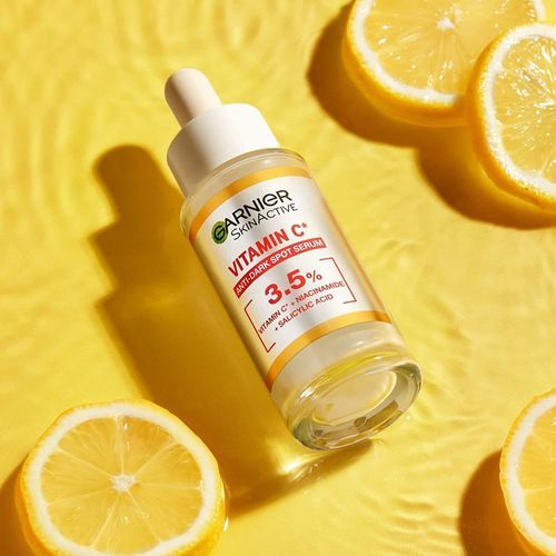 Garnier Anti-Dark Spot & Brightening Serum, 3.5% Vitamin C, Niacinamide, Salicylic Acid, For Dull, Tired Skin, 30ml