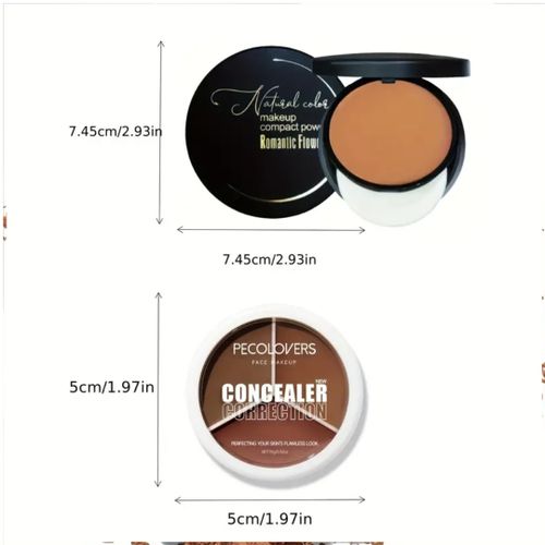 Ocean Pecolovers Concealer and Romantic Flower Compact Powder Set 03