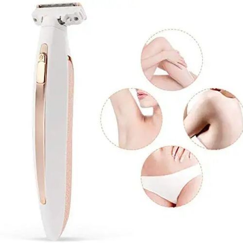 Painless Whole Body Hair Removal Wet And Dry Rechargeable Electric Shaver(White)