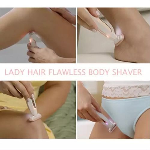 Painless Whole Body Hair Removal Wet And Dry Rechargeable Electric Shaver(White)