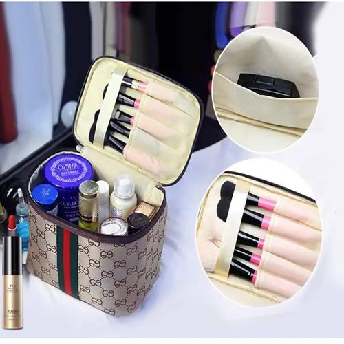 Portable Women Cosmetics Makeup Bag Large Capacity Toilet Travel Bag Organizer Boxes Zipper Bag Beauty Makeup Pouch Waterproof Toilet bag