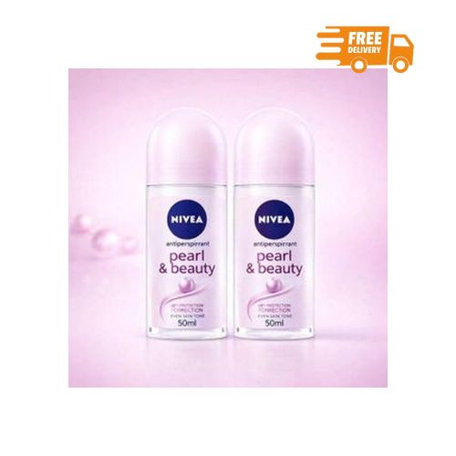 NIVEA Deo Roll On Pearl & Beauty 50ml 2PACK