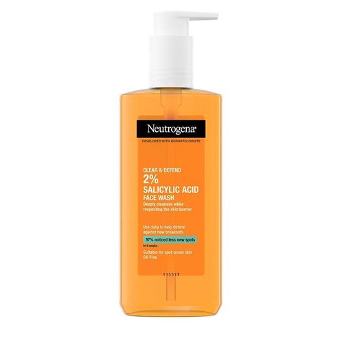 Neutrogena Clear & Defend 2% Salicylic Acid Face Wash, 200ml
