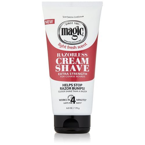 SoftSheen Carson Razorless Shaving Cream - Extra Strength For Coarse Beards 6 oz, 170ml