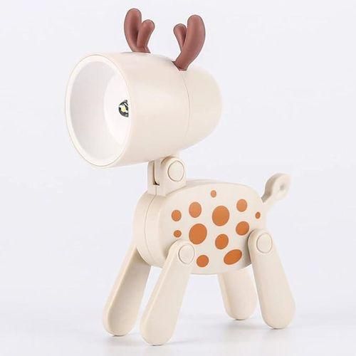 Kids Deer LED Night Light  Cute Bedside Lamp for Holiday Bedroom Decor